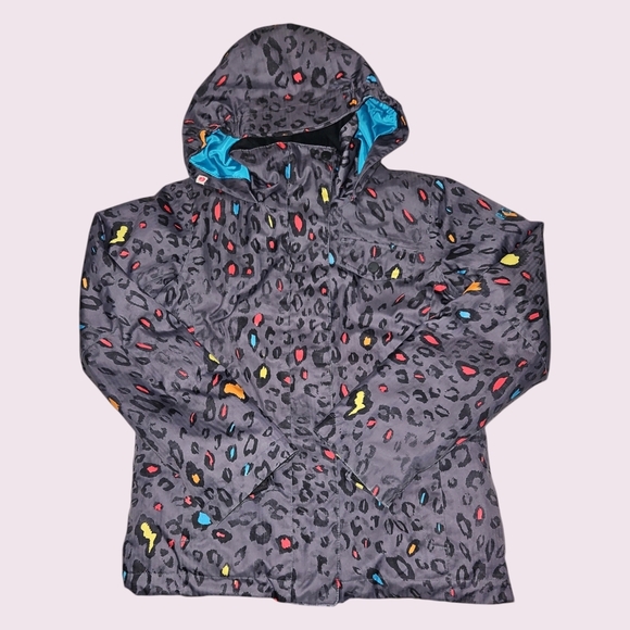 Roxy Other - Roxy Ski Jacket Girls Leopard Gray Size 12